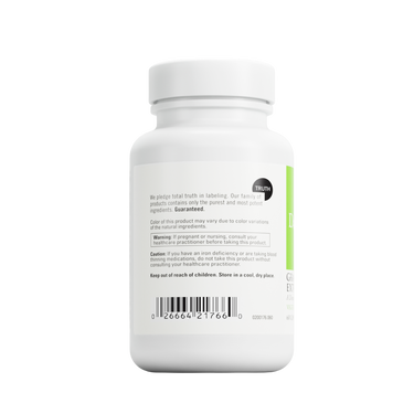 Product Facts on left side of the DaVinci Grapefruit Seed Extract 400 MG bottle